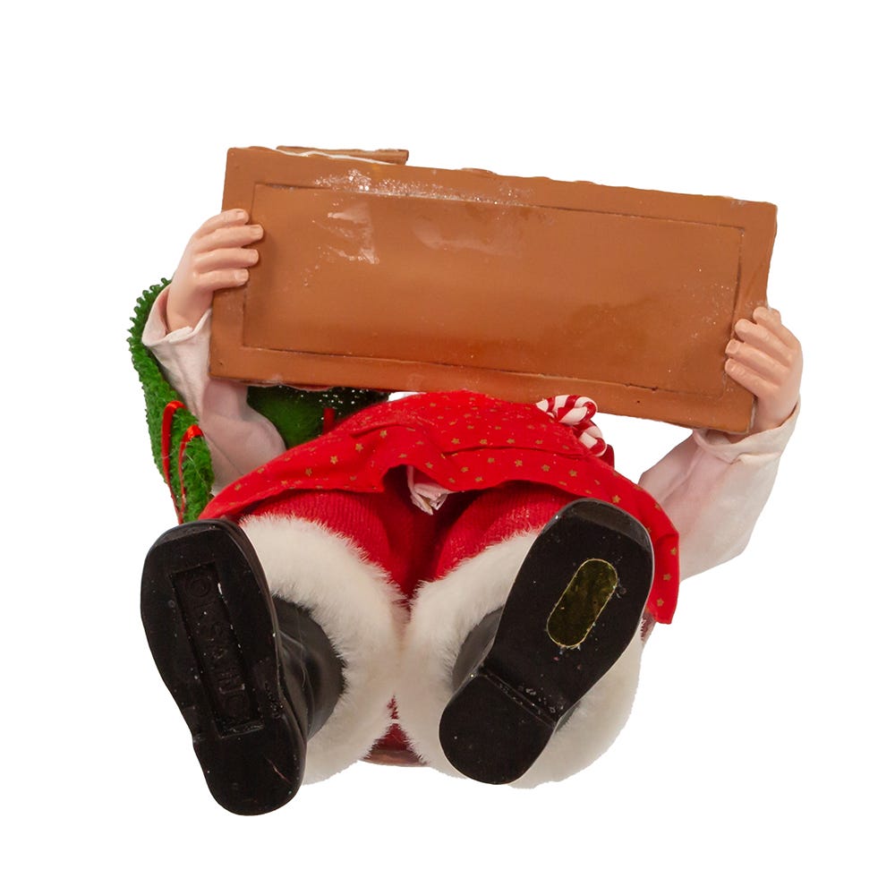 Kurt S. Adler 11“ Fabriché™ Chef Santa with Gingerbread Train