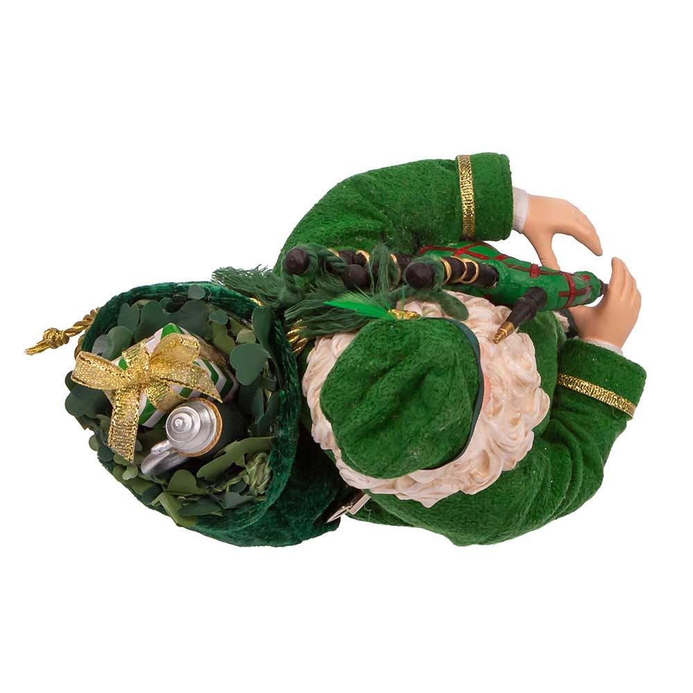 Kurt S. Adler 10.5“ Fabriché™ Musical Irish Bagpiper Santa