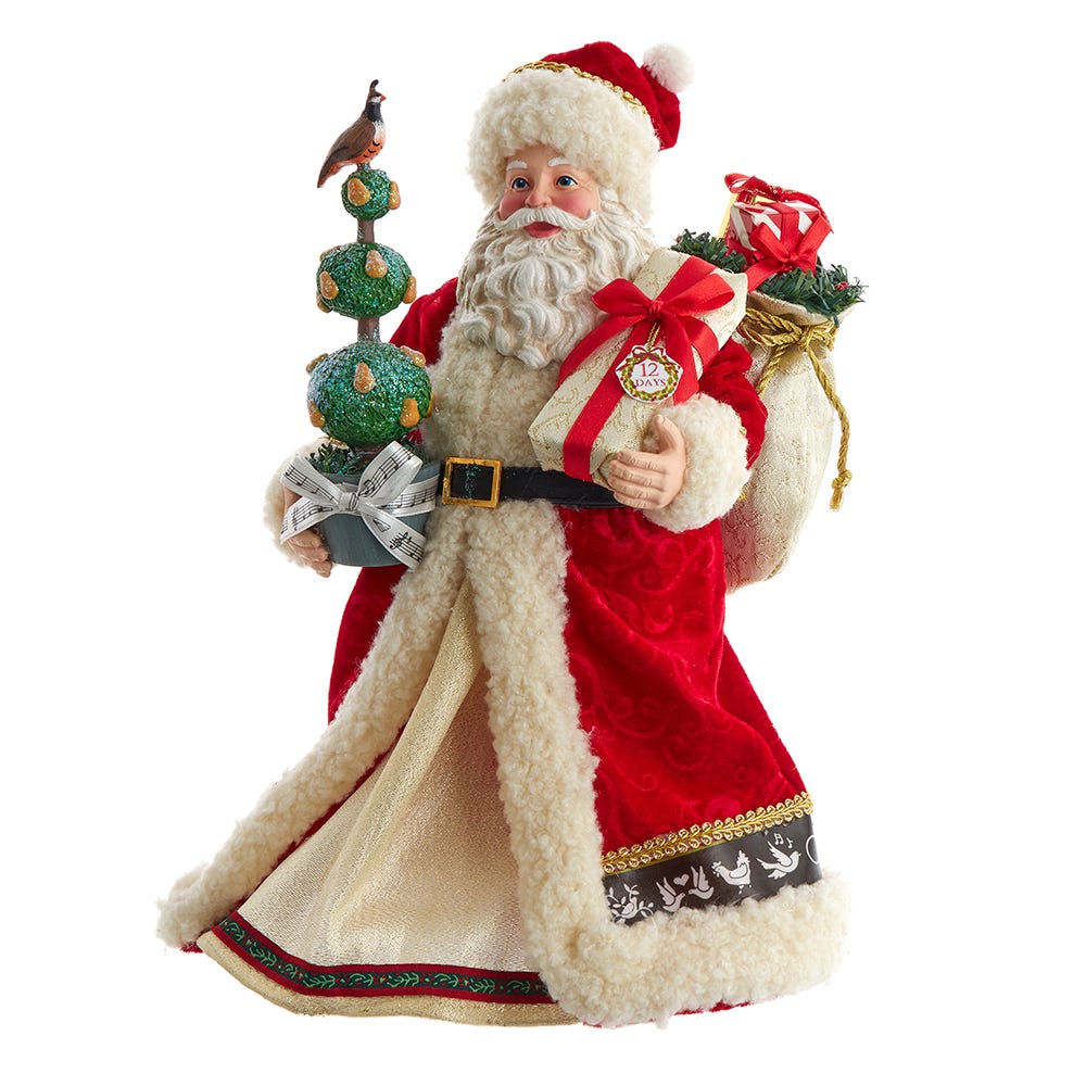 Kurt S. Adler 10.5“ Fabriché™ Musical 12 Days Of Christmas Santa