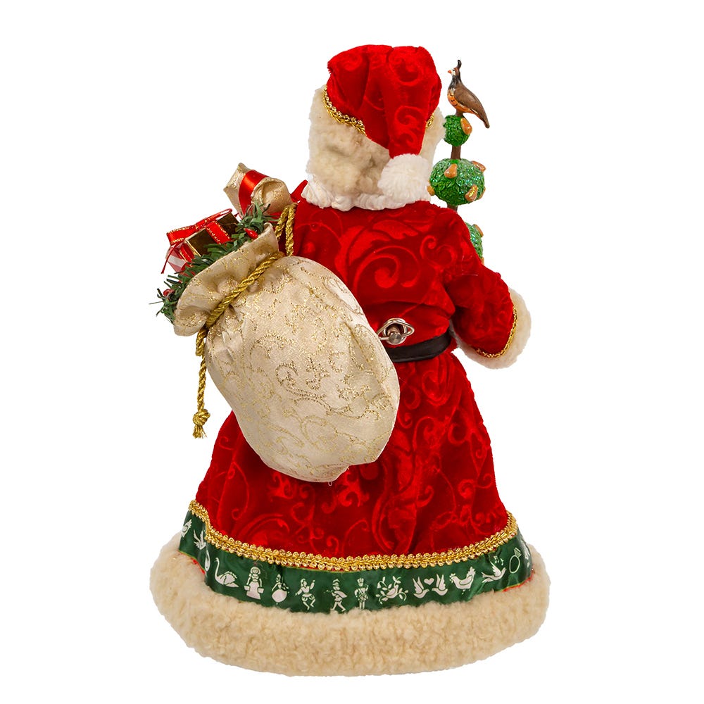Kurt S. Adler 10.5“ Fabriché™ Musical 12 Days Of Christmas Santa