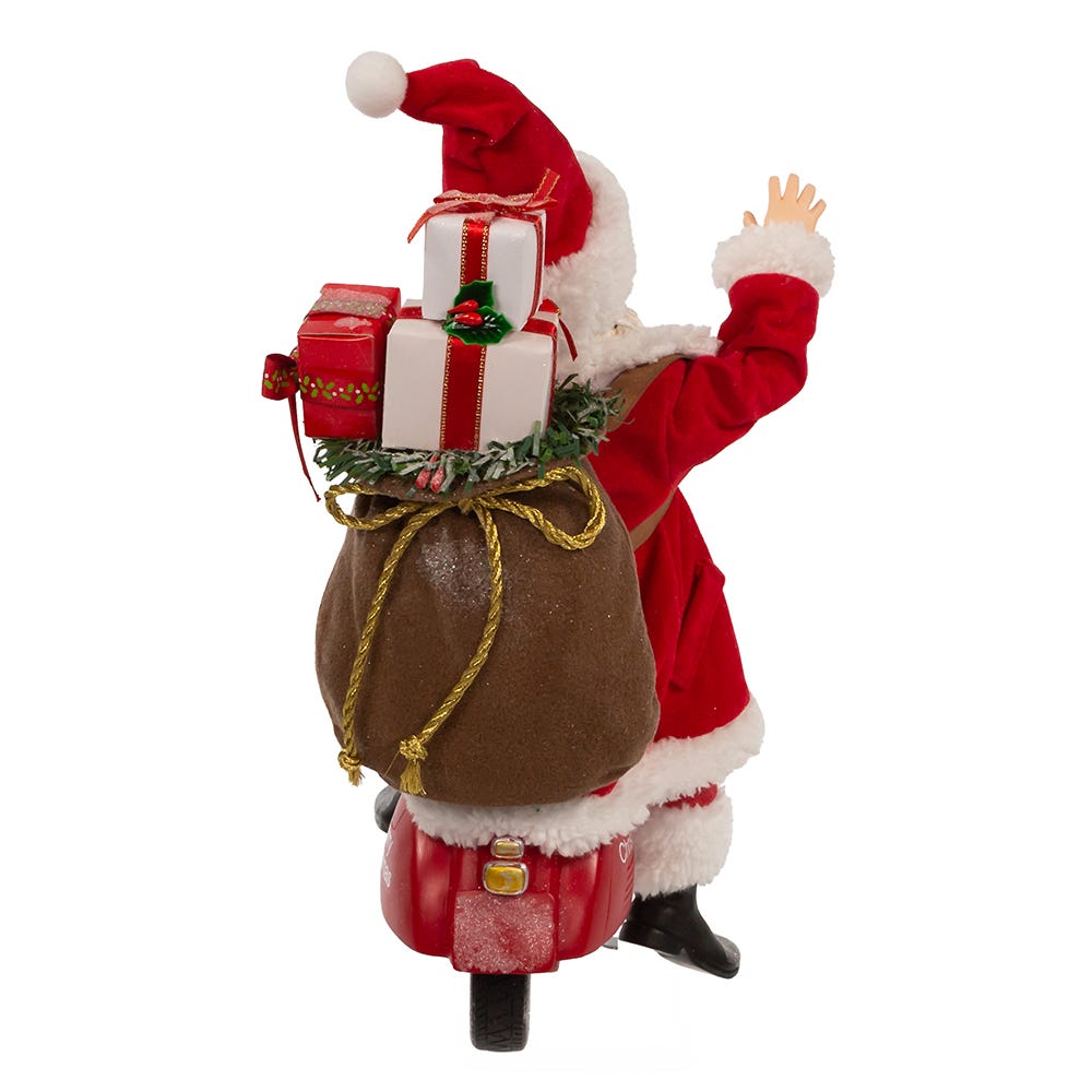 Kurt S. Adler 10“ Fabriché™ Santa On Scooter