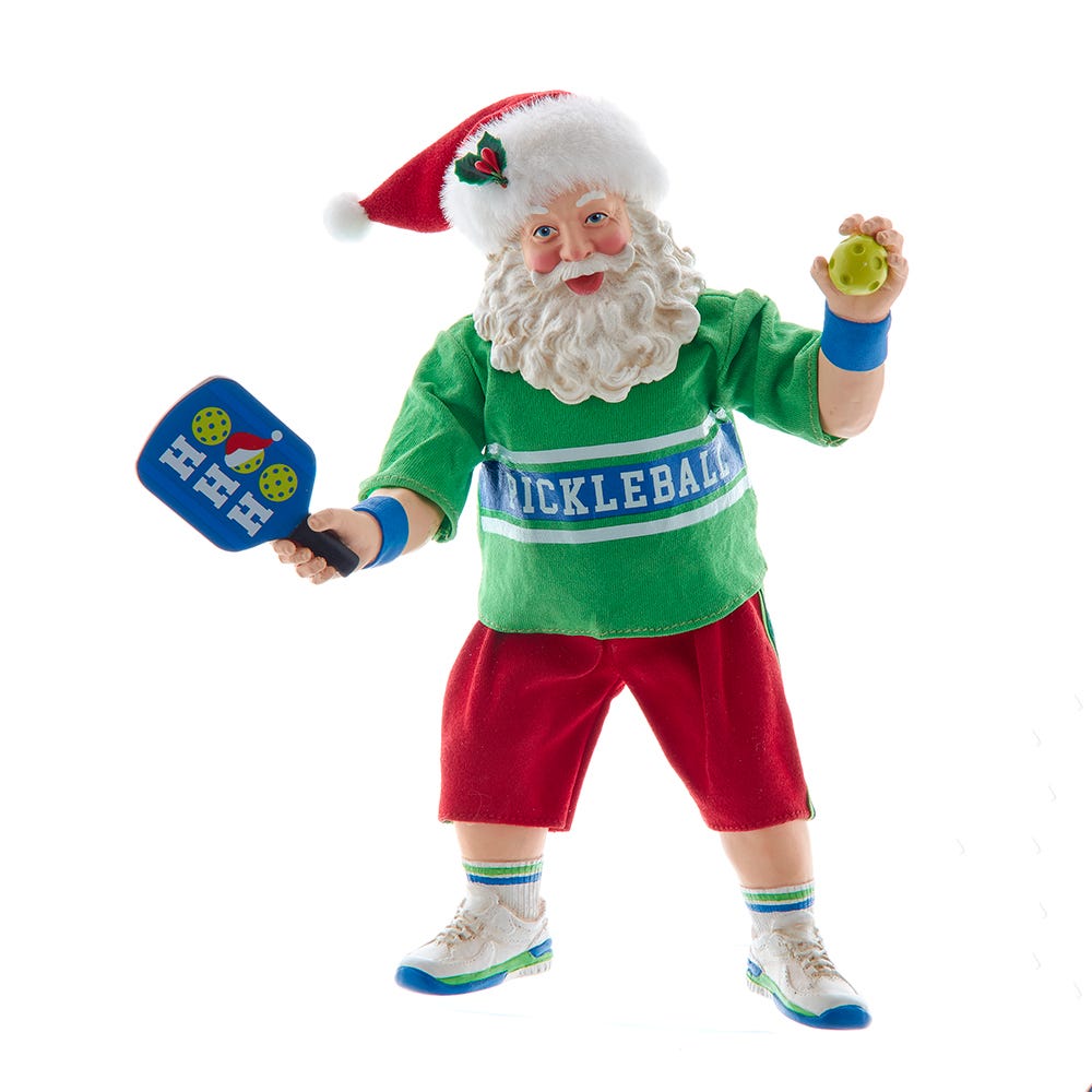 Kurt S. Adler 10“ Fabriché™ Santa Playing Pickleball