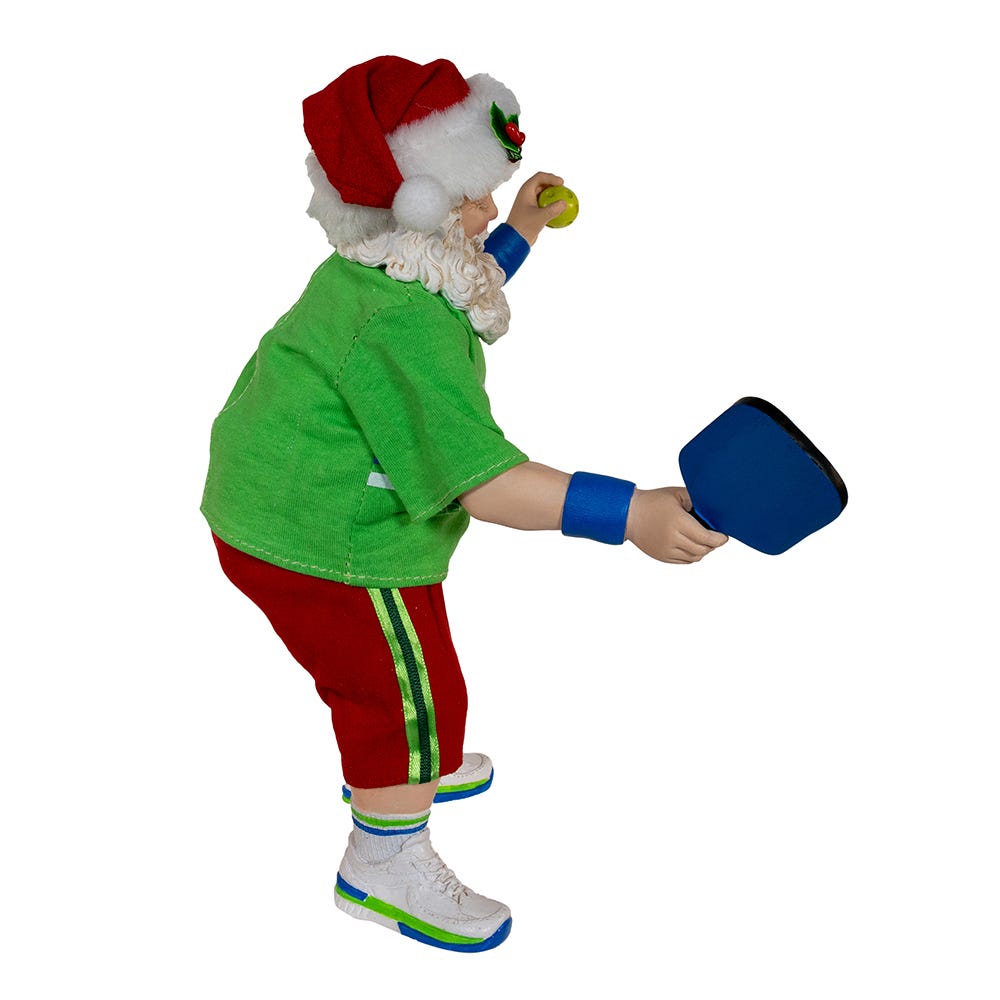 Kurt S. Adler 10“ Fabriché™ Santa Playing Pickleball