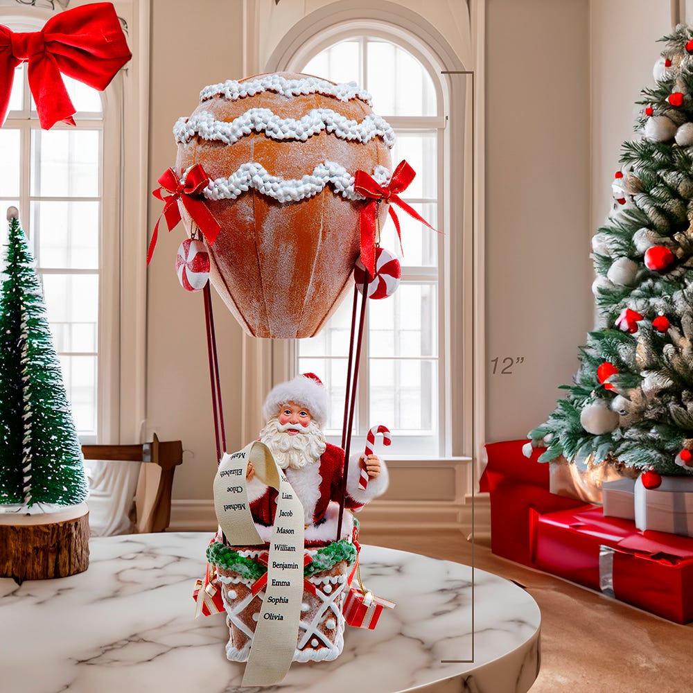 Kurt S. Adler 12“ Fabriché™ Hot Air Balloon Santa
