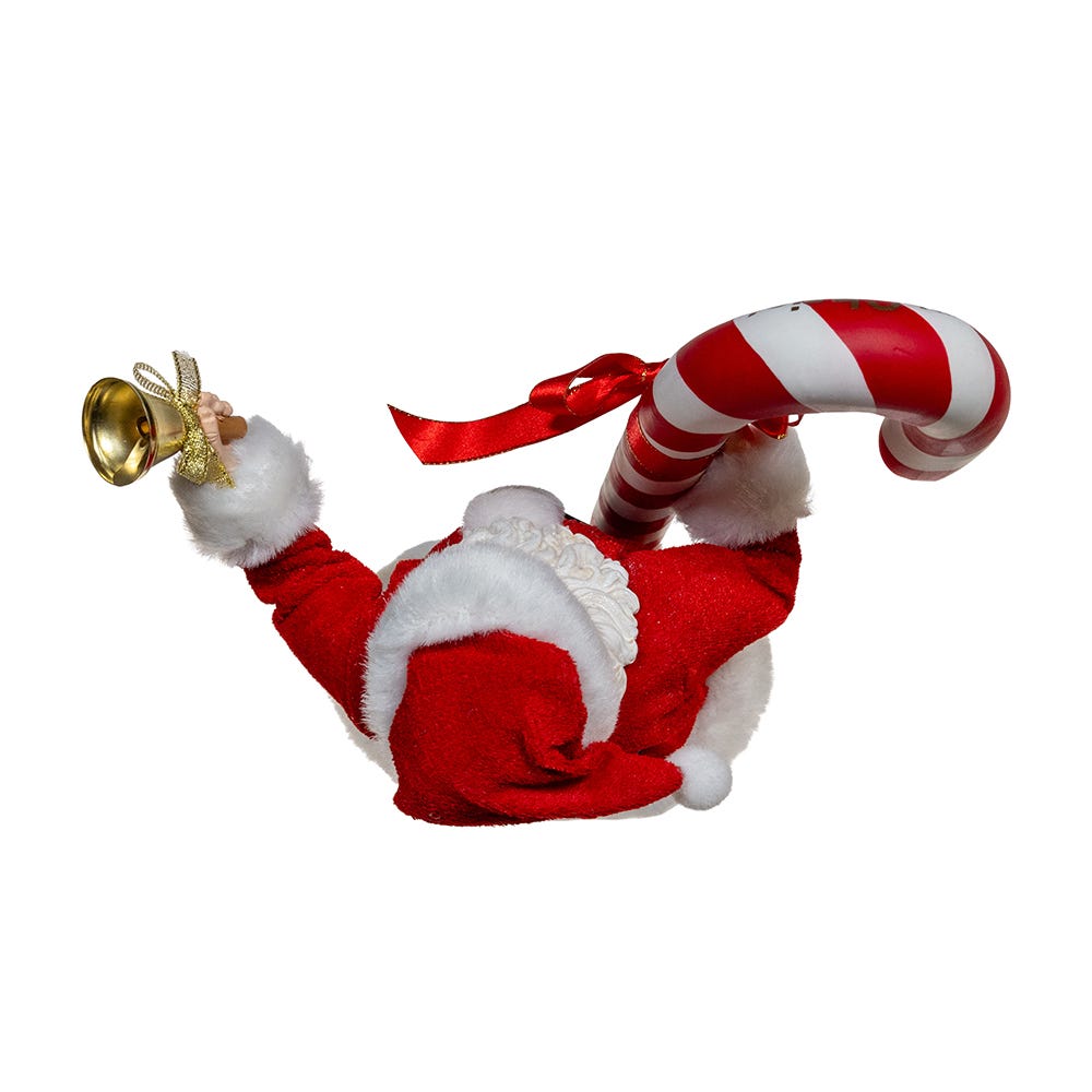 Kurt S. Adler 10.5“ Fabriché™ Santa With Oversized Candy Cane