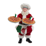 Kurt S. Adler 11“ Fabriché™ Chef Santa With Two Pizza's