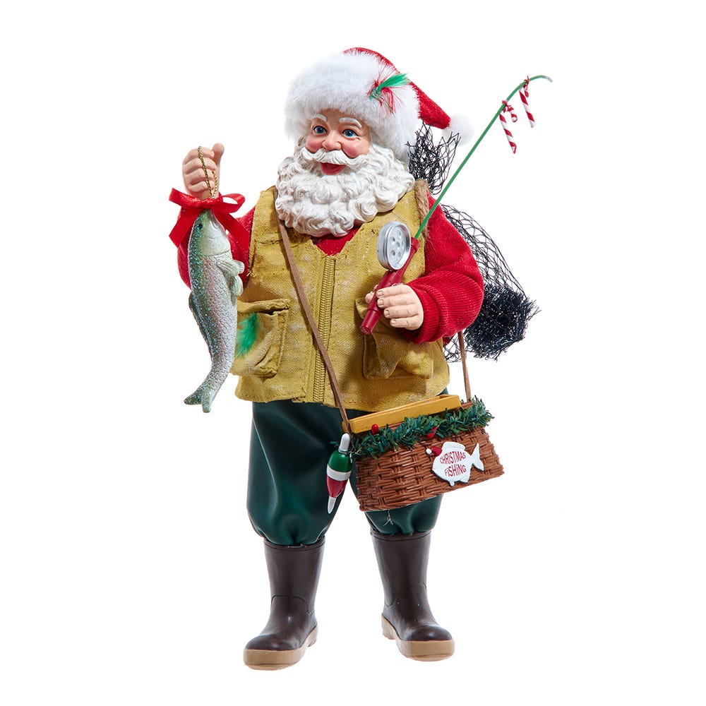 Kurt S. Adler 10.5“ Fabriché™ Fisherman Santa