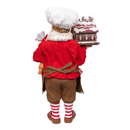 Kurt S. Adler 10.5“ Fabriché™ Chef Santa Decorating Gingerbread House