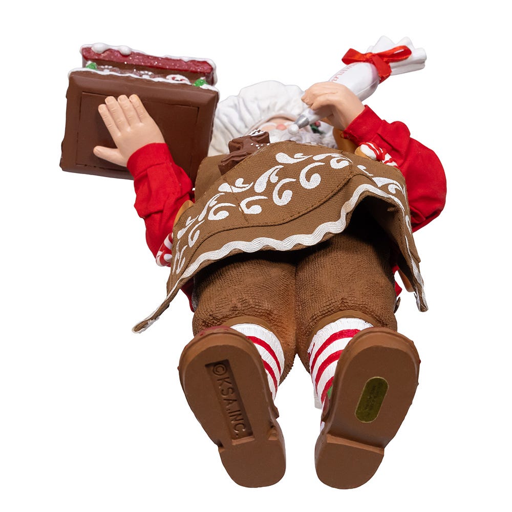 Kurt S. Adler 10.5“ Fabriché™ Chef Santa Decorating Gingerbread House