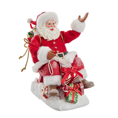 Kurt S. Adler 8.5“ Fabriché™ Santa On Sled