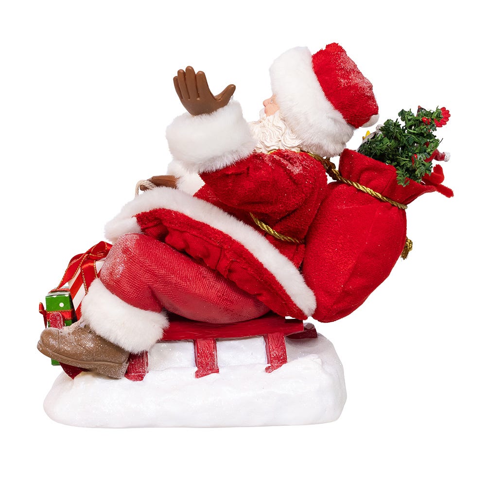 Kurt S. Adler 8.5“ Fabriché™ Santa On Sled