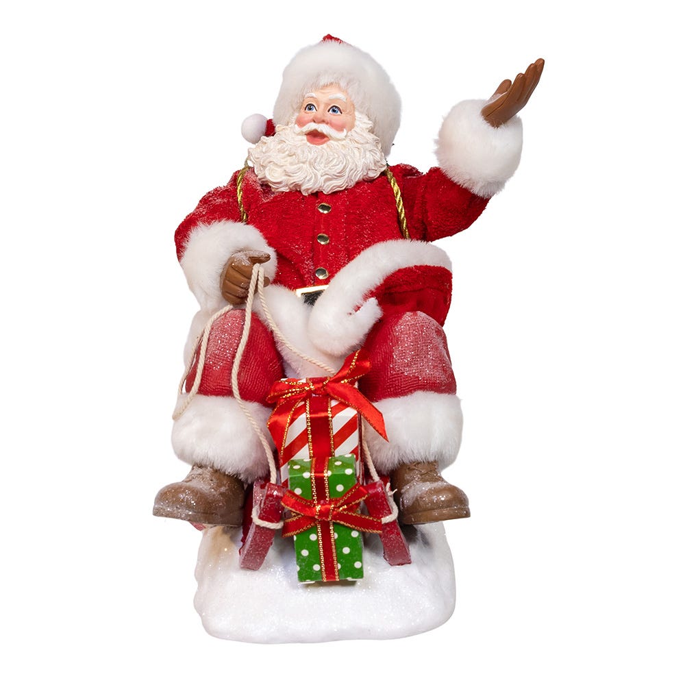 Kurt S. Adler 8.5“ Fabriché™ Santa On Sled