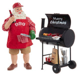 Kurt S. Adler 10.75“ Fabriché™ Santa With Barbecue Grill, 2-Piece Set