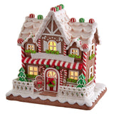 Kurt S. Adler 9“ Battery Operated Light Up Two Floor Gingerbread House