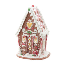 Kurt S. Adler 7.87“ Battery Operated LED Gingerbread House With Heart