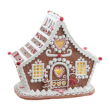 Kurt S. Adler 7.87“ Battery Operated LED Gingerbread House With White Icing