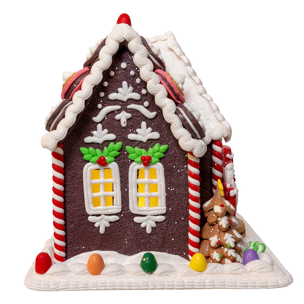 Kurt S. Adler 9.5“ Battery Operated LED Gingerbread Cookie House