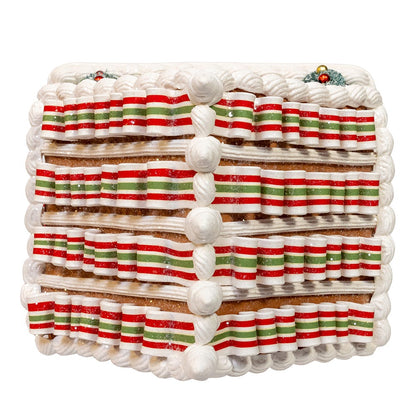 Kurt S. Adler 9“ Battery Operated Gingerbread House With Santa & Ribbon Candy Roof