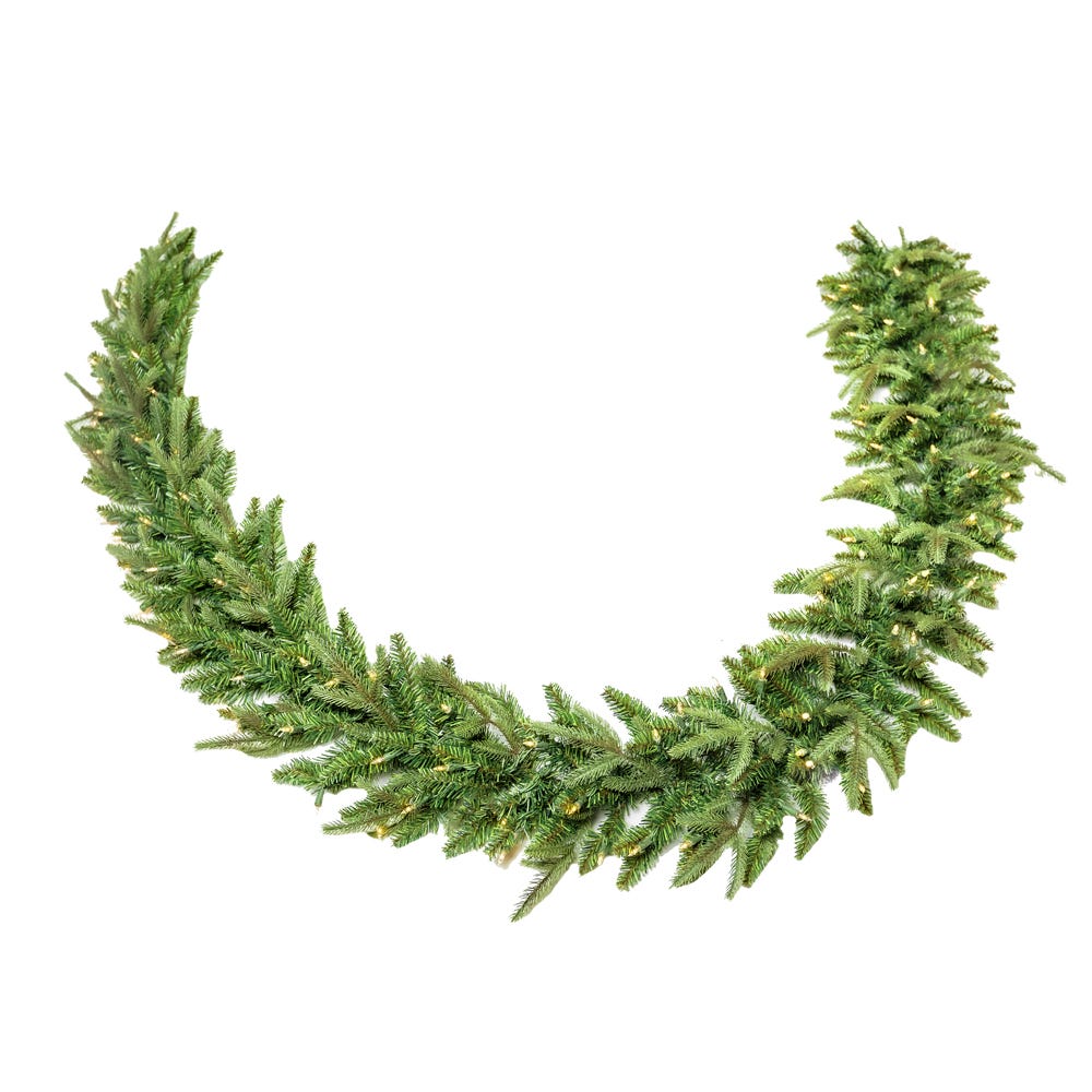 Kurt S. Adler 9' Pre-Lit Warm White Incandescent Grand Fir Garland