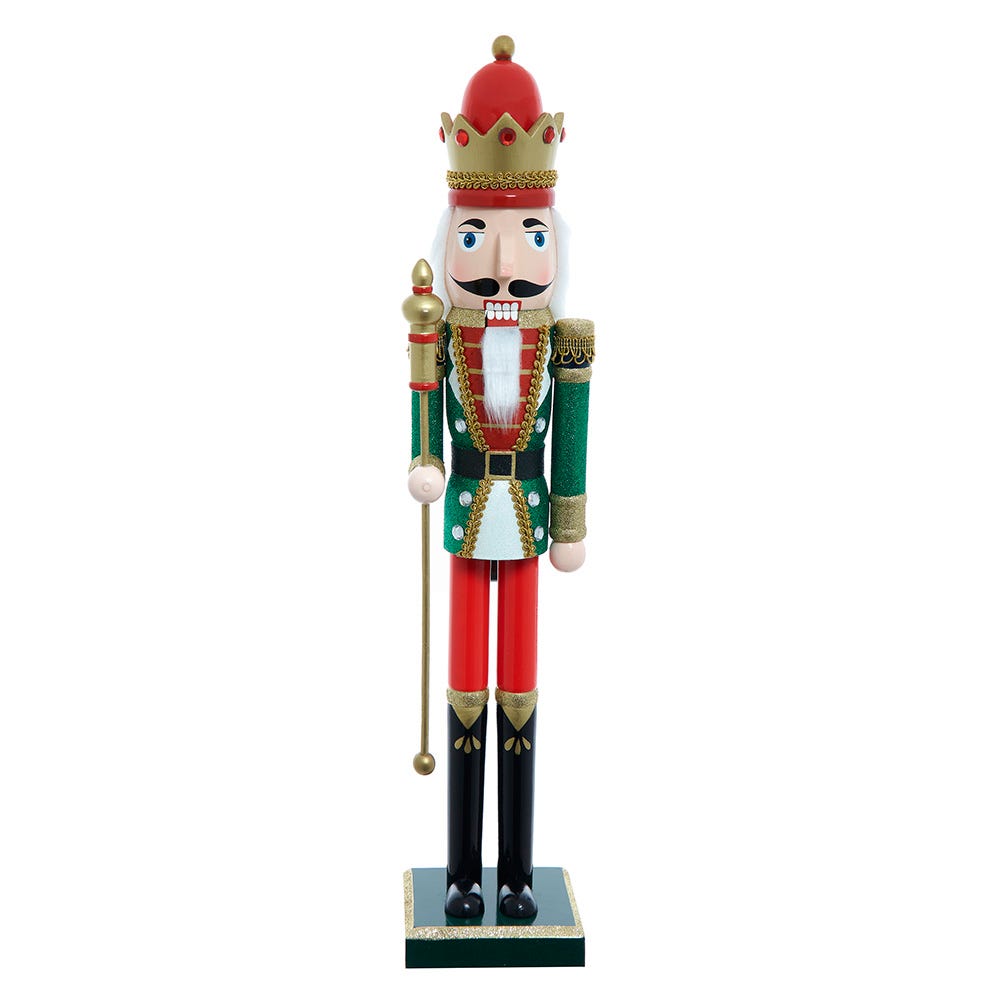 Kurt S. Adler 22“ Red & Green King Nutcracker