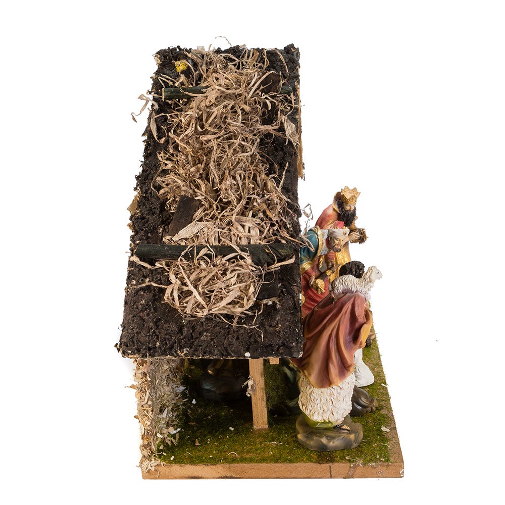 Kurt S. Adler Nativity Set With Stable, 11-Piece Set
