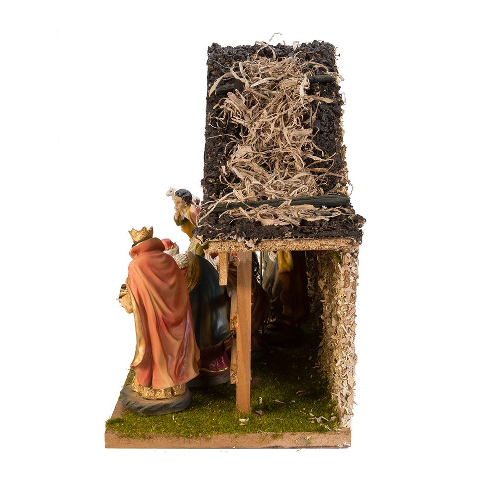 Kurt S. Adler Nativity Set With Stable, 11-Piece Set