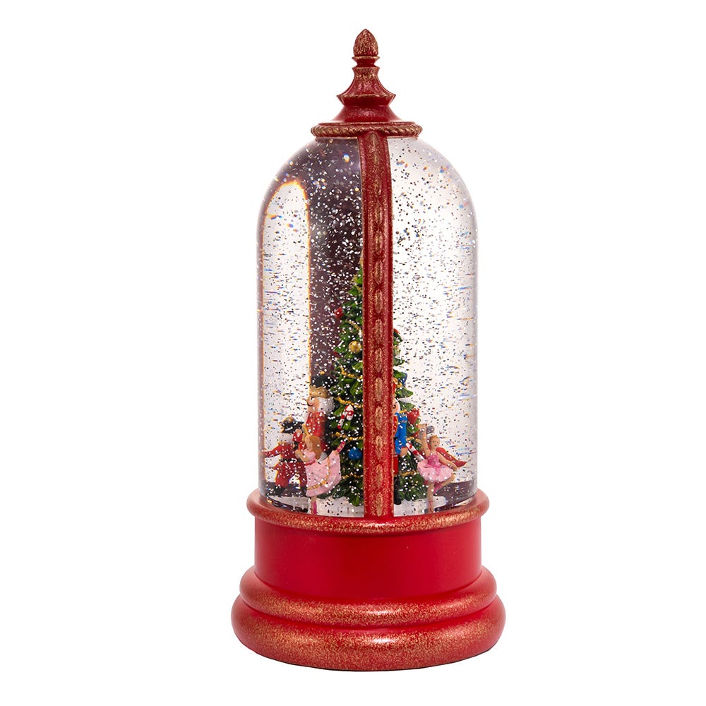 Kurt S. Adler 10.8“ Battery-Operated USB Lighted Musical Nutcracker Water Globe