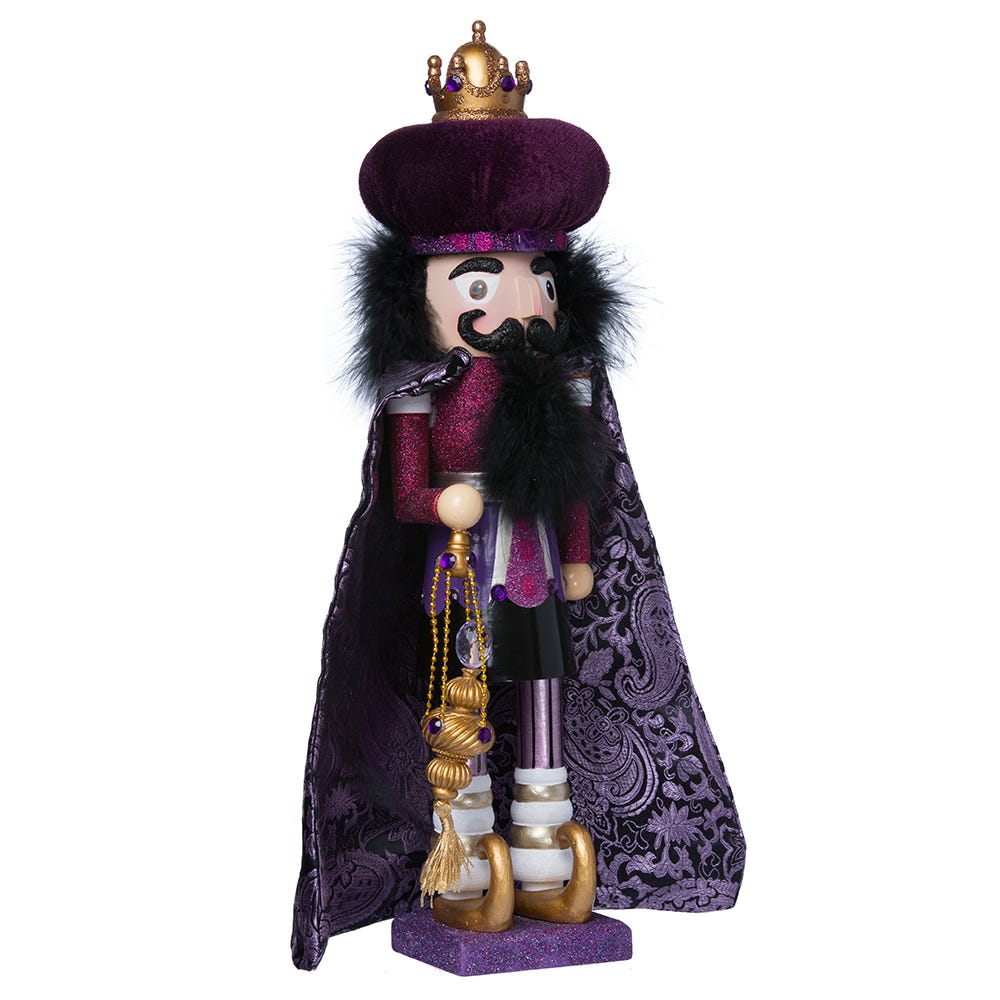 Kurt S. Adler 18“ Hollywood Nutcrackers™ Purple King Nutcracker