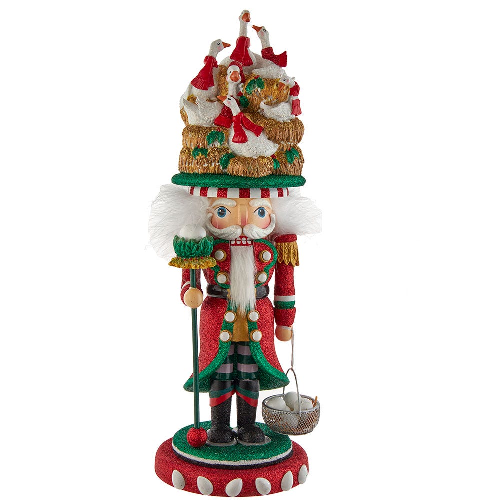Kurt S. Adler 18“ Hollywood Nutcrackers™ Six Geese A Laying Christmas Nutcracker (6th in Series)