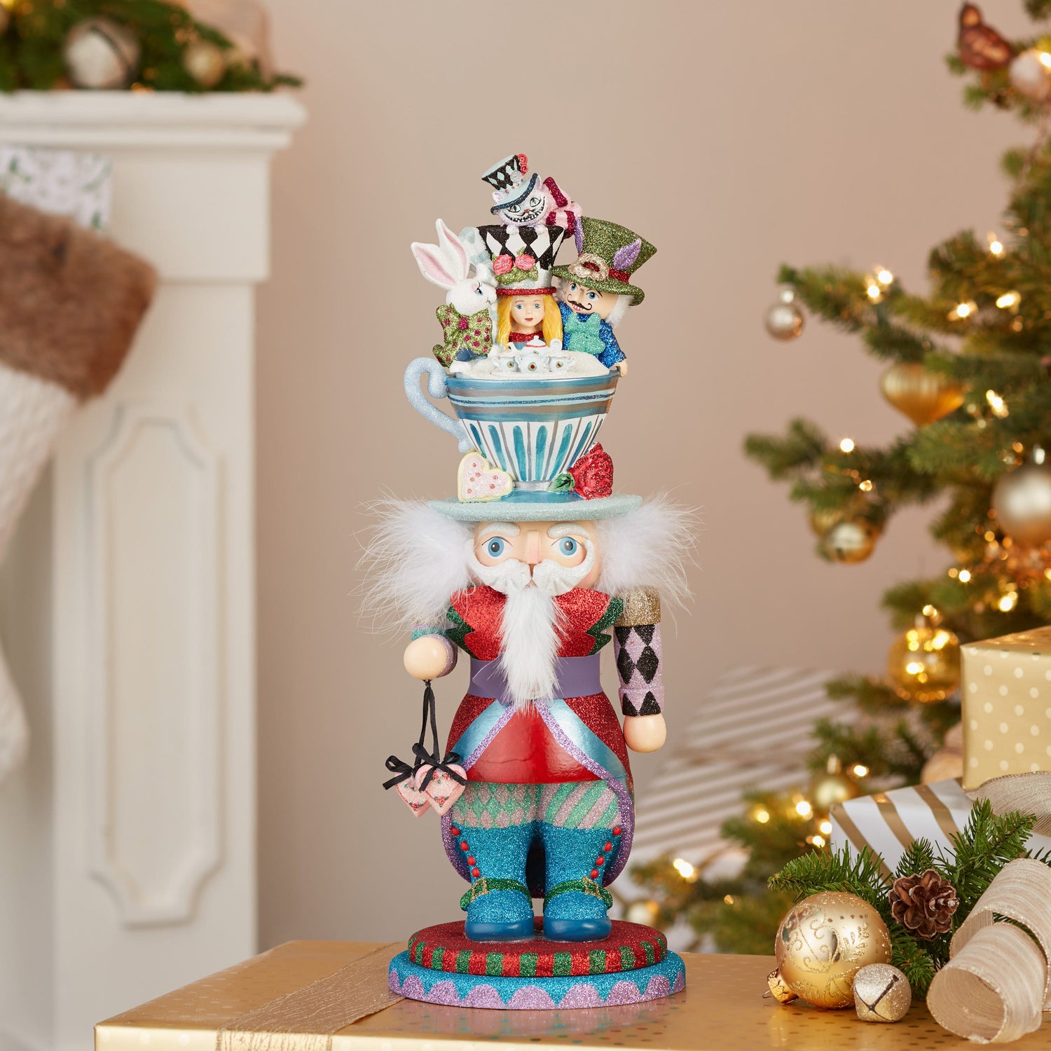 Kurt S. Adler 18“ Hollywood Nutcrackers™ Alice Teacup Hat Nutcracker