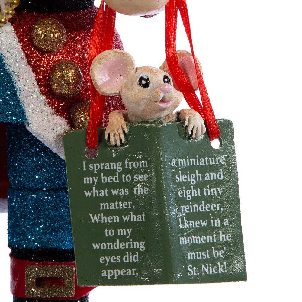 Kurt S. Adler 18“ Hollywood Nutcrackers™ Now Dasher, Now Dancer... Nutcracker (5th in The Night Before Christmas Series)