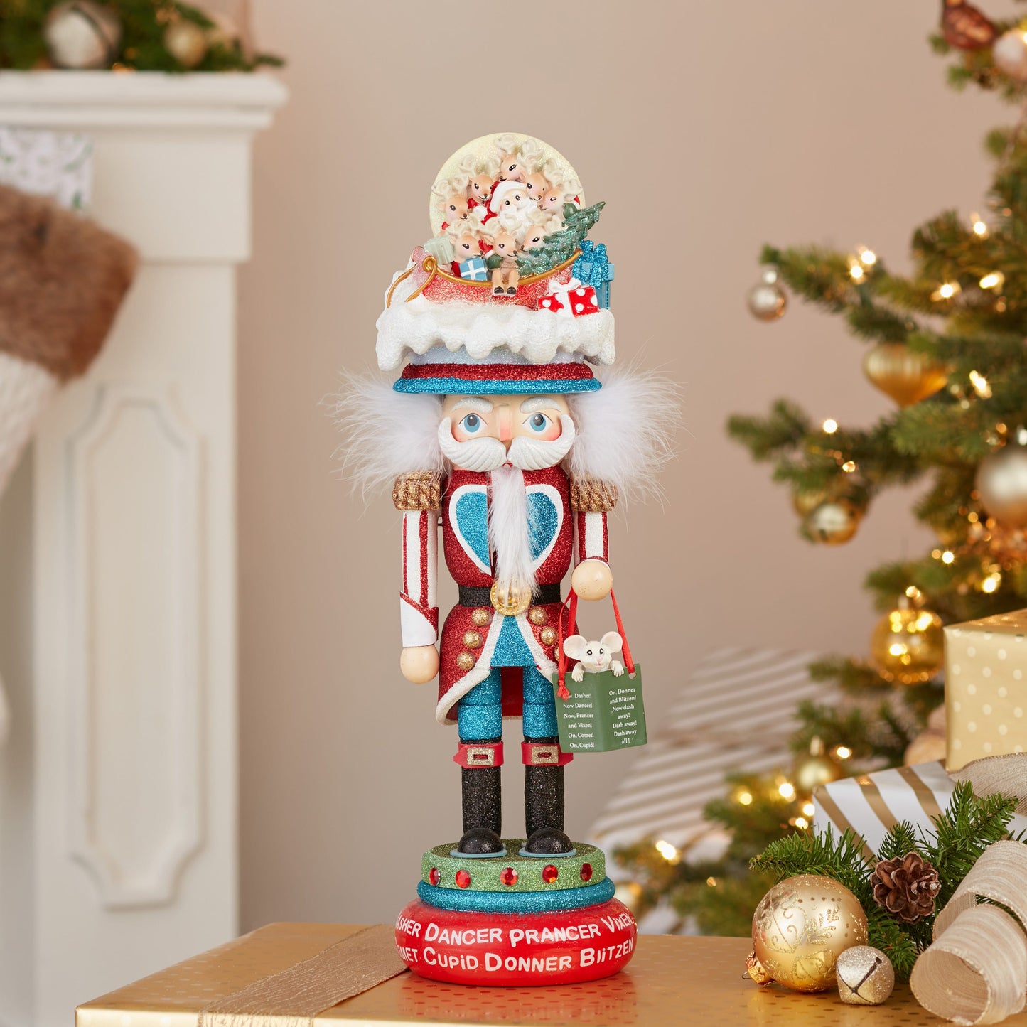 Kurt S. Adler 18“ Hollywood Nutcrackers™ Now Dasher, Now Dancer... Nutcracker (5th in The Night Before Christmas Series)