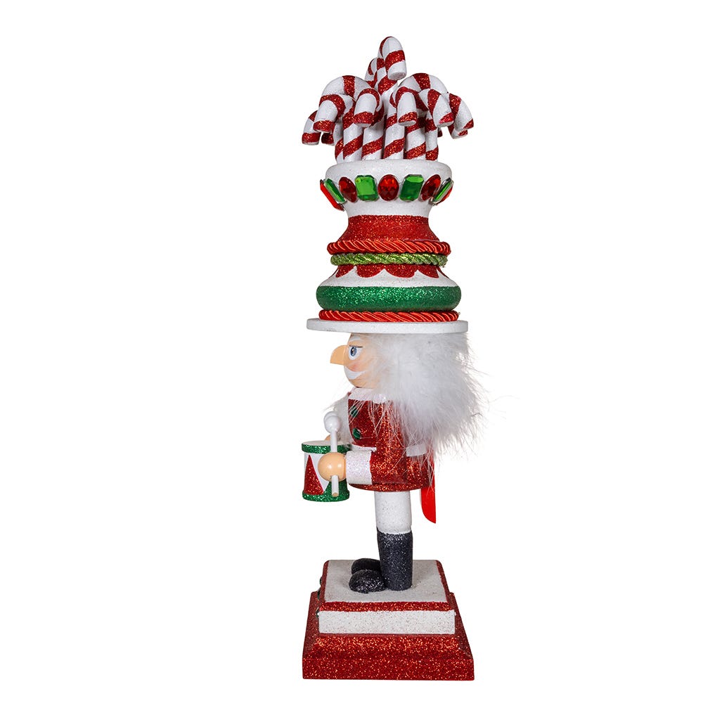 Kurt S. Adler 16“ Hollywood Nutcrackers™ Candy Cane Hat Soldier Nutcracker
