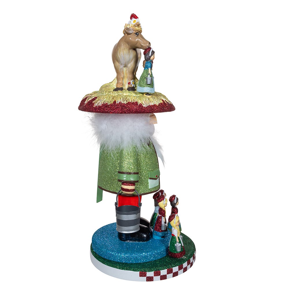 Kurt S. Adler 16.5“ Hollywood Nutcrackers™ 8 Maids A Milking Nutcracker (8th in Series)