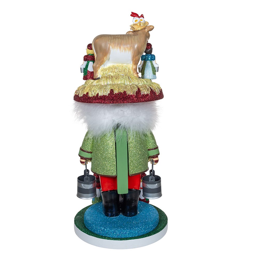 Kurt S. Adler 16.5“ Hollywood Nutcrackers™ 8 Maids A Milking Nutcracker (8th in Series)