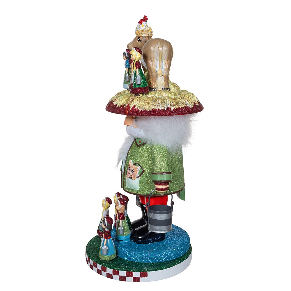Kurt S. Adler 16.5“ Hollywood Nutcrackers™ 8 Maids A Milking Nutcracker (8th in Series)