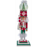 Kurt S. Adler 21“ Hollywood Nutcrackers™ Deck The Halls Musical Water Globe Hat Nutcracker