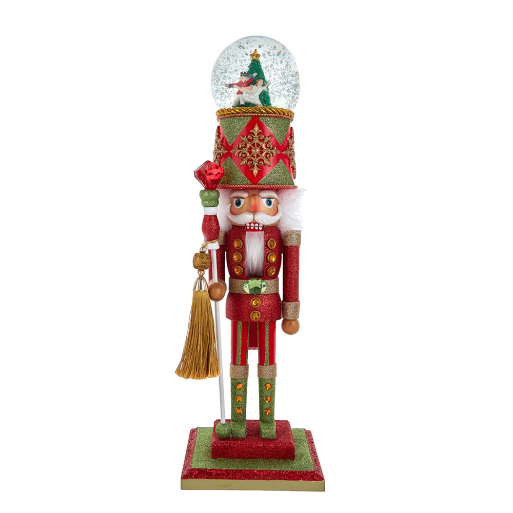 Kurt S. Adler 20“ Hollywood Nutcrackers™ Dance Of The Sugar Plum Fairy Musical Water Globe Hat Nutcracker