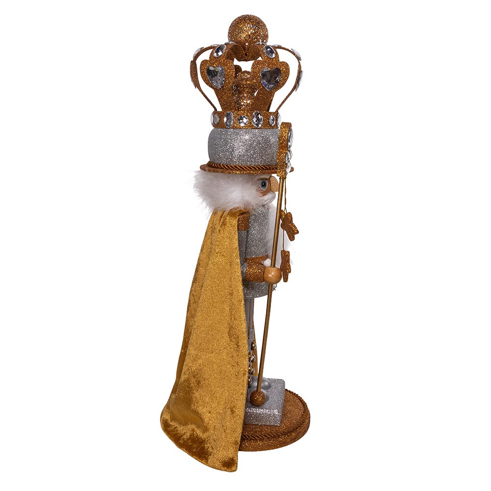 Kurt S. Adler 20“ Hollywood Nutcrackers™ Silver & Gold King Nutcracker