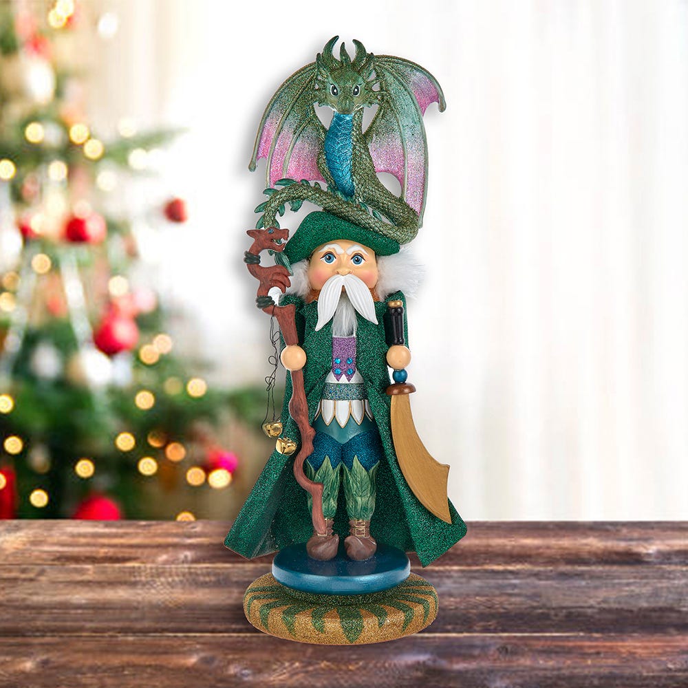 Kurt S. Adler 18“ Hollywood Nutcrackers™ Wizard With Dragon Nutcracker