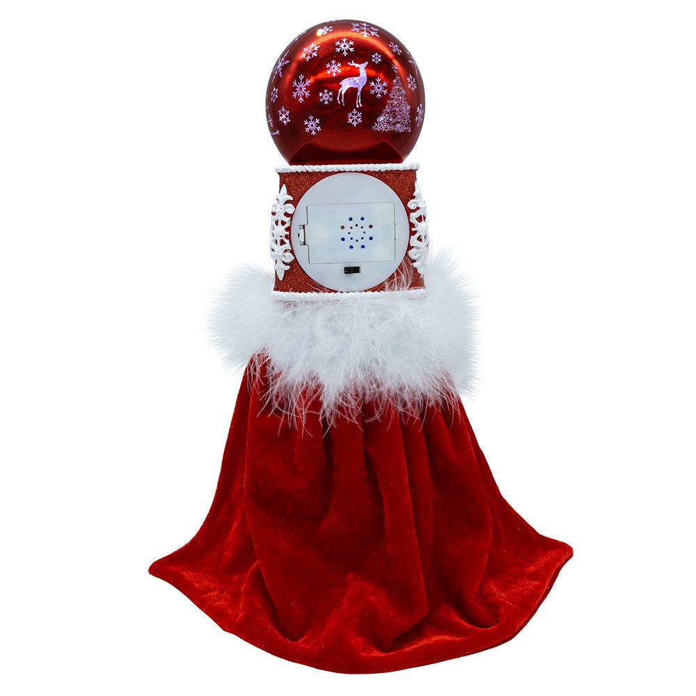 Kurt S. Adler 14.5“ Hollywood Nutcrackers™ Musical Red Soldier With Water Globe Nutcracker
