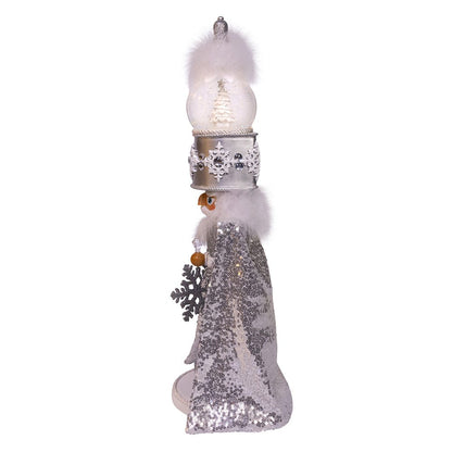Kurt S. Adler 22“ Hollywood Nutcrackers™ Musical Silver Nutcracker With Water Globe