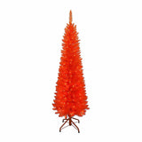 Kurt S. Adler 5' Pre-Lit Orange Incandescent Orange Slim Tree