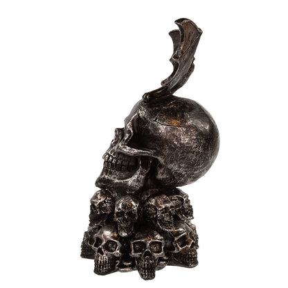 Kurt S. Adler 11.5“ Battery Operated Bat On Skull Table Piece