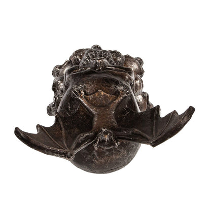 Kurt S. Adler 11.5“ Battery Operated Bat On Skull Table Piece