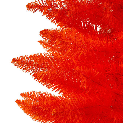 Kurt S. Adler 4.5' Un-Lit Halloween Orange Potted Tree