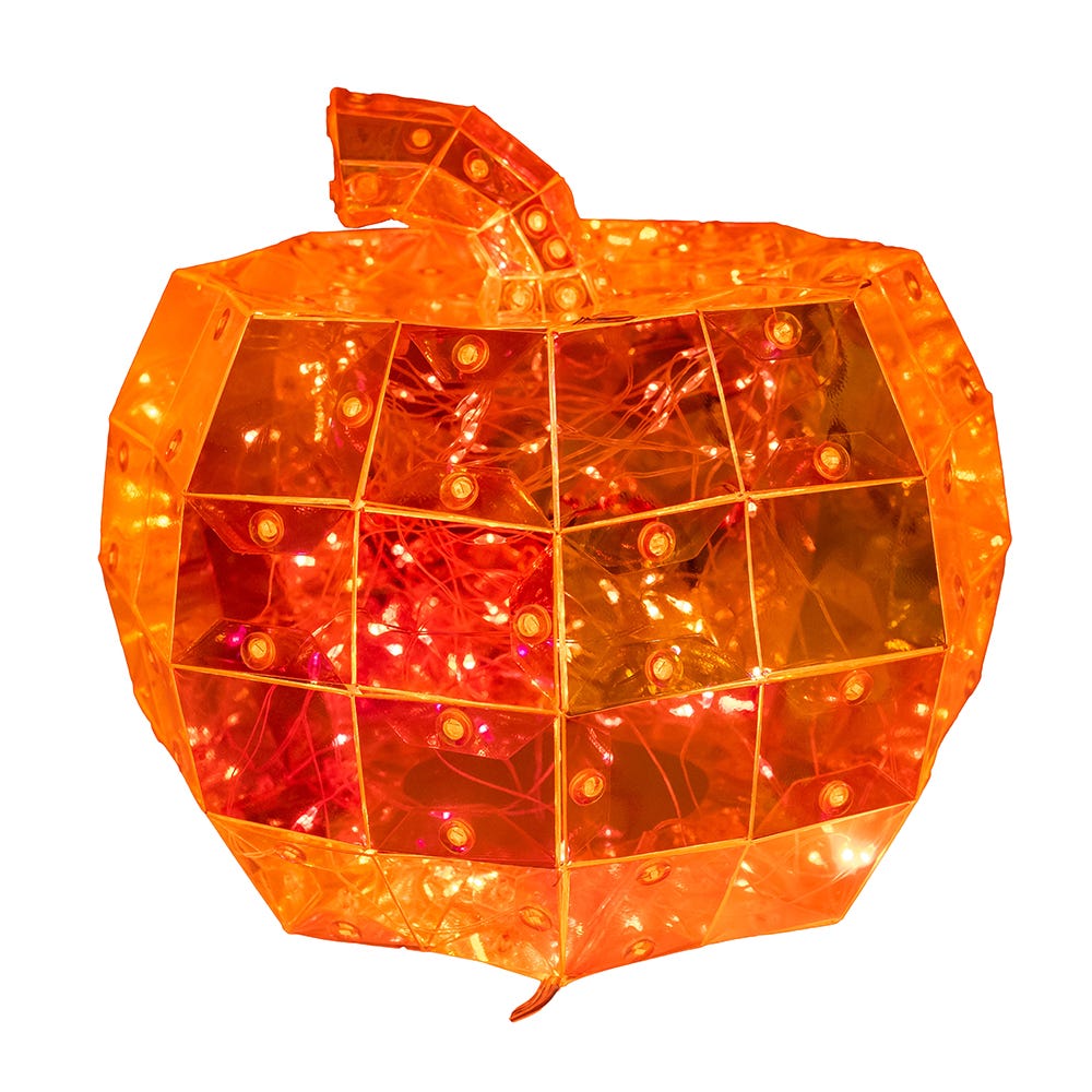 Kurt S. Adler 6.5“ Lighted Magical Iridescence Holographic Jack-O-Lantern