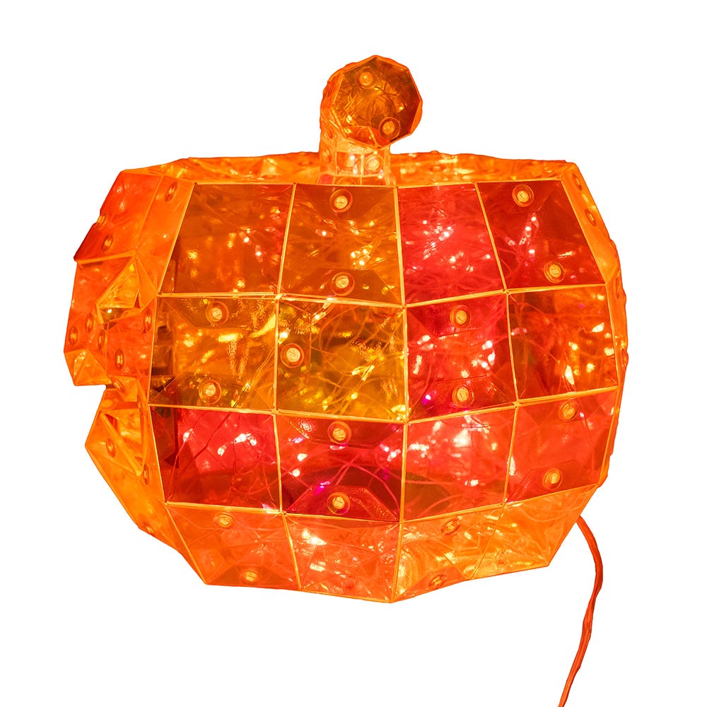 Kurt S. Adler 6.5“ Lighted Magical Iridescence Holographic Jack-O-Lantern