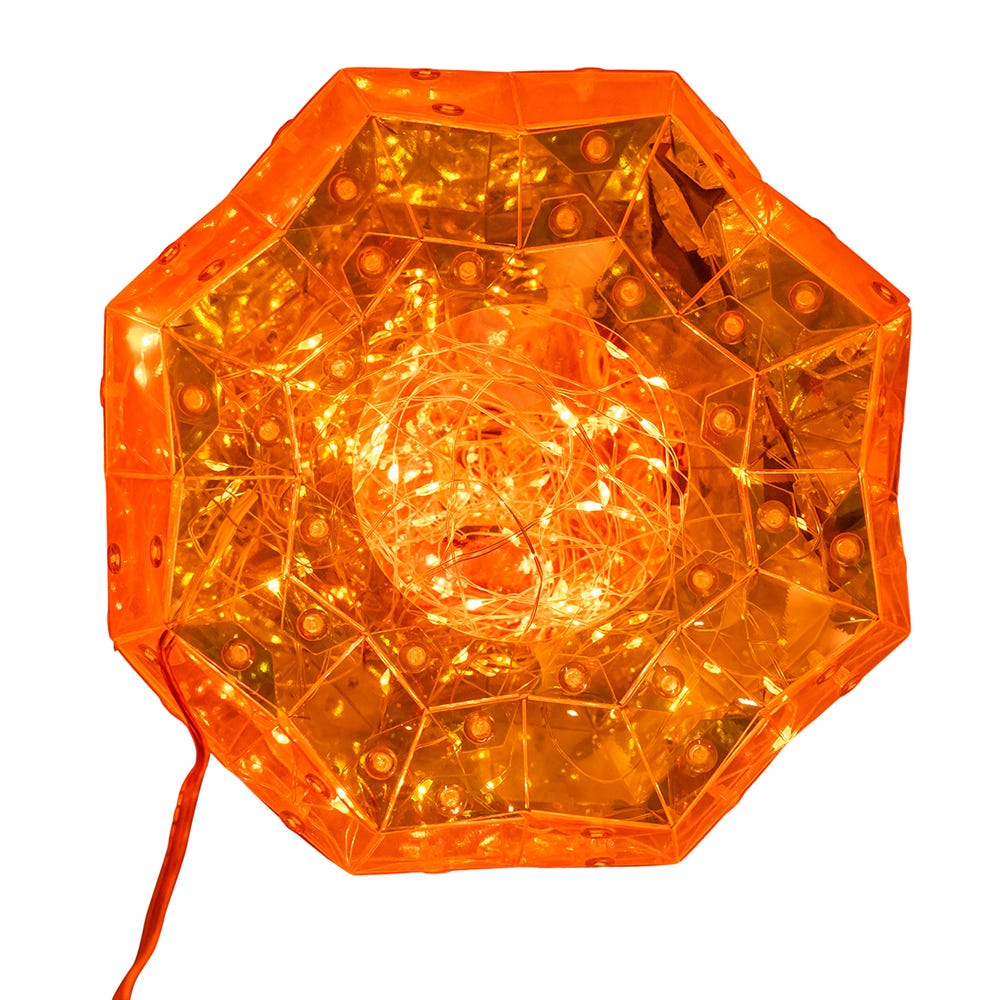 Kurt S. Adler 6.5“ Lighted Magical Iridescence Holographic Jack-O-Lantern