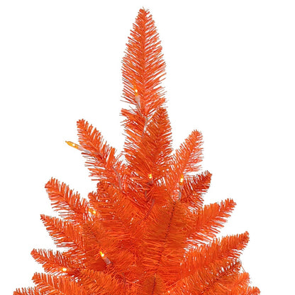 Kurt S. Adler 3' Battery Operated Pre-Lit Halloween Orange Potted Tree With Orange LED Lights